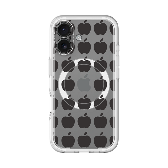 スリムプロテクションプレミアムケース with MagSafe［ Apple - Black ］