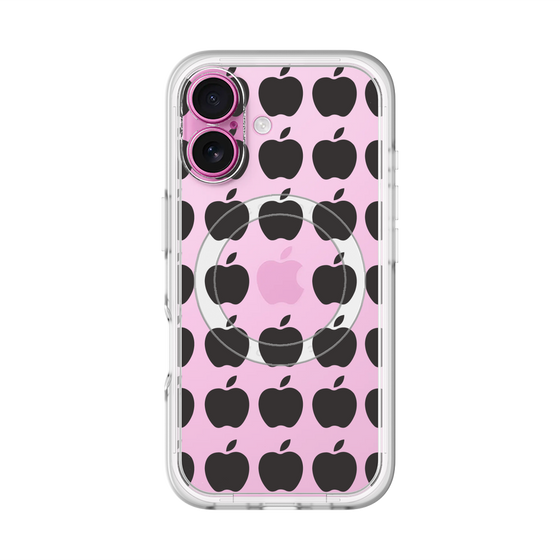 スリムプロテクションプレミアムケース with MagSafe［ Apple - Black ］
