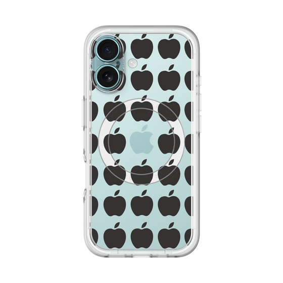 スリムプロテクションプレミアムケース with MagSafe［ Apple - Black ］