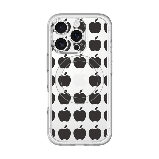 スリムプロテクションプレミアムケース with MagSafe［ Apple - Black ］