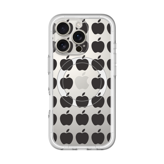 スリムプロテクションプレミアムケース with MagSafe［ Apple - Black ］