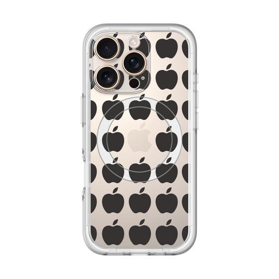スリムプロテクションプレミアムケース with MagSafe［ Apple - Black ］