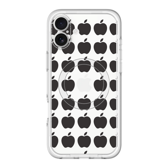 スリムプロテクションプレミアムケース with MagSafe［ Apple - Black ］