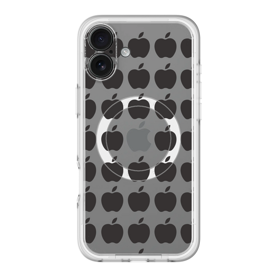 スリムプロテクションプレミアムケース with MagSafe［ Apple - Black ］