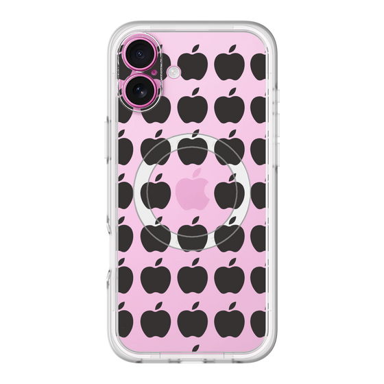 スリムプロテクションプレミアムケース with MagSafe［ Apple - Black ］