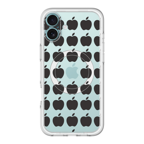 スリムプロテクションプレミアムケース with MagSafe［ Apple - Black ］