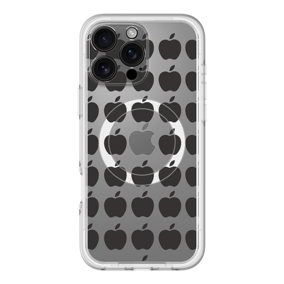 スリムプロテクションプレミアムケース with MagSafe［ Apple - Black ］