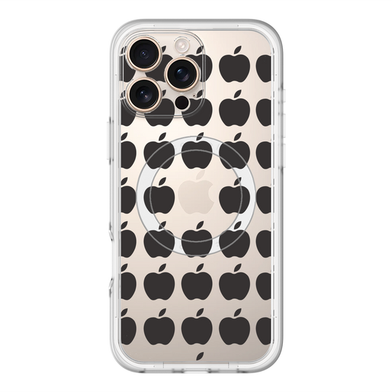スリムプロテクションプレミアムケース with MagSafe［ Apple - Black ］