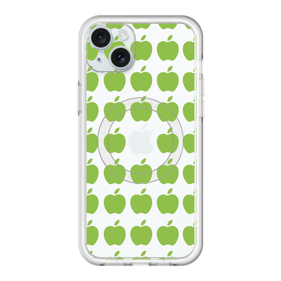 スリムプロテクションプレミアムケース with MagSafe［ Apple - Green ］