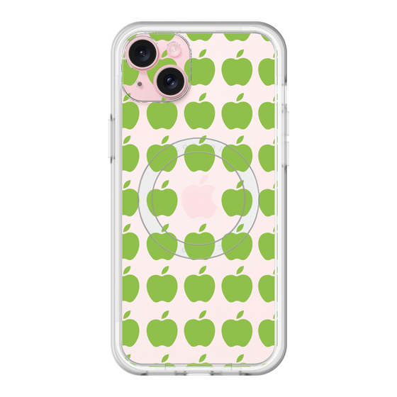 スリムプロテクションプレミアムケース with MagSafe［ Apple - Green ］