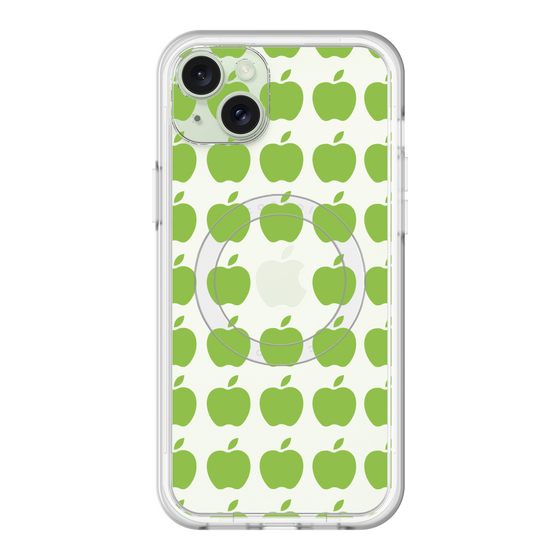 スリムプロテクションプレミアムケース with MagSafe［ Apple - Green ］