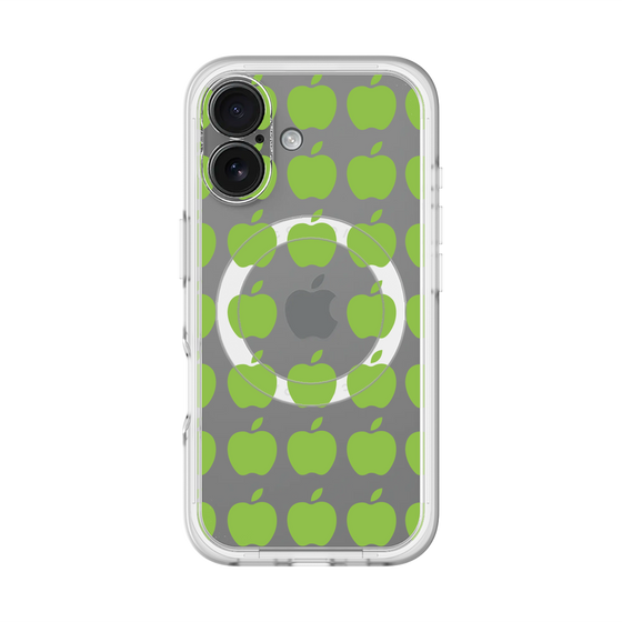 スリムプロテクションプレミアムケース with MagSafe［ Apple - Green ］