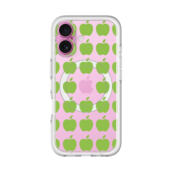 スリムプロテクションプレミアムケース with MagSafe［ Apple - Green ］