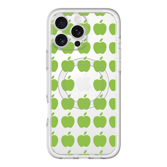 スリムプロテクションプレミアムケース with MagSafe［ Apple - Green ］