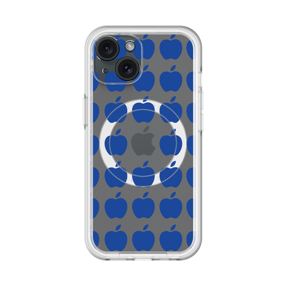 スリムプロテクションプレミアムケース with MagSafe［ Apple - Blue ］