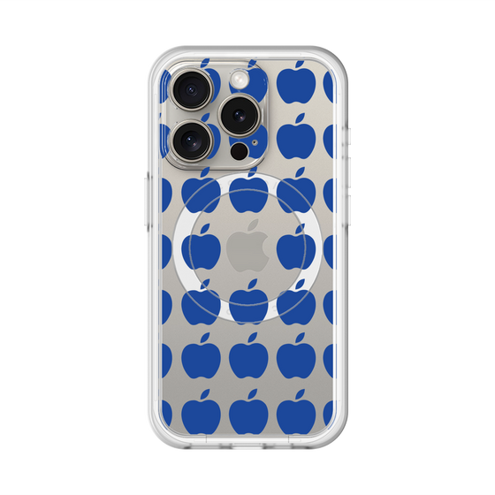 スリムプロテクションプレミアムケース with MagSafe［ Apple - Blue ］