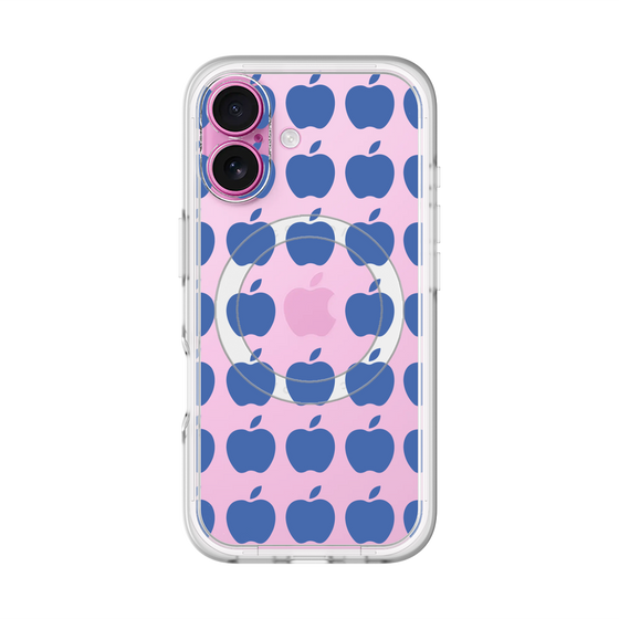 スリムプロテクションプレミアムケース with MagSafe［ Apple - Blue ］