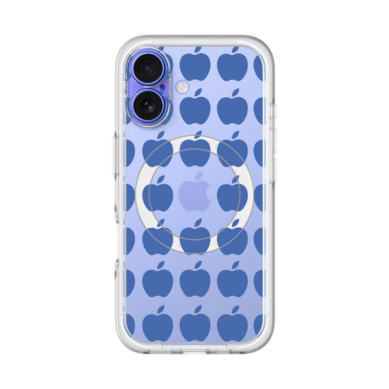 スリムプロテクションプレミアムケース with MagSafe［ Apple - Blue ］