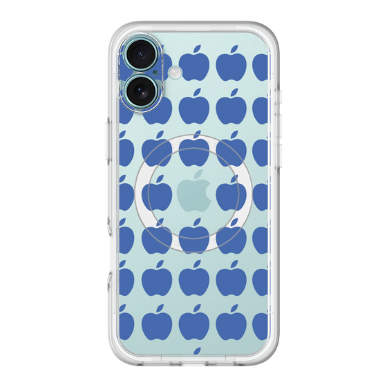 スリムプロテクションプレミアムケース with MagSafe［ Apple - Blue ］