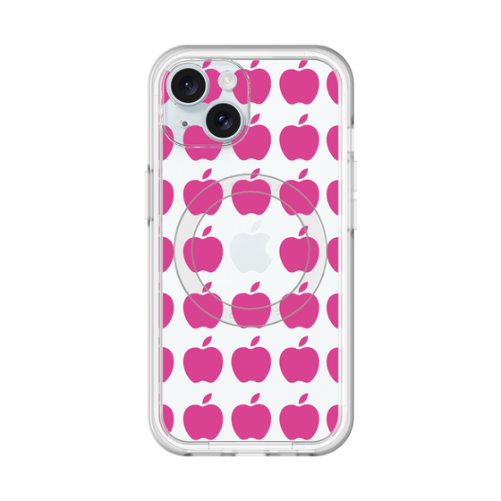 スリムプロテクションプレミアムケース with MagSafe［ Apple - Pink ］