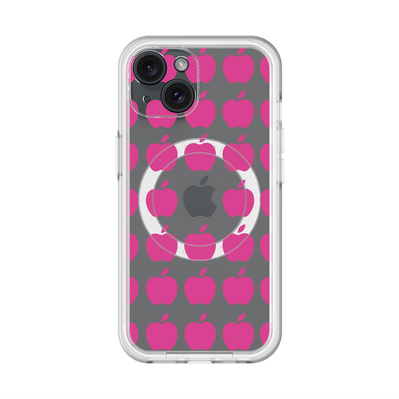 スリムプロテクションプレミアムケース with MagSafe［ Apple - Pink ］