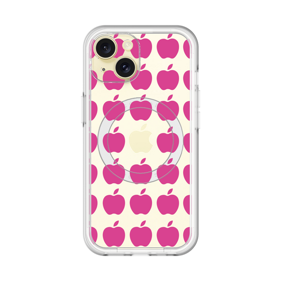 スリムプロテクションプレミアムケース with MagSafe［ Apple - Pink ］