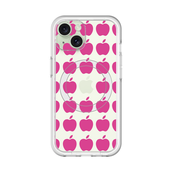 スリムプロテクションプレミアムケース with MagSafe［ Apple - Pink ］