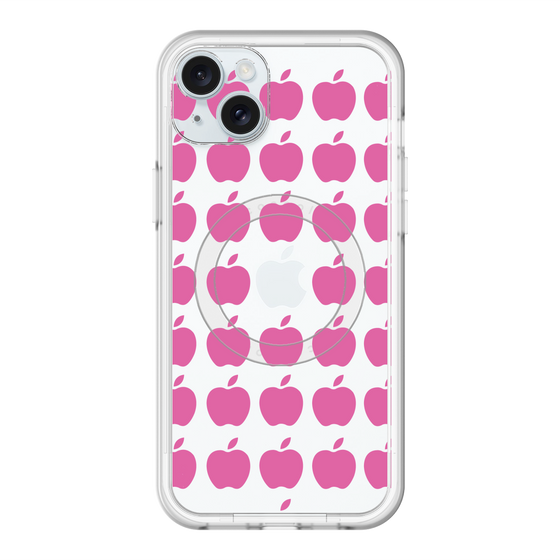 スリムプロテクションプレミアムケース with MagSafe［ Apple - Pink ］