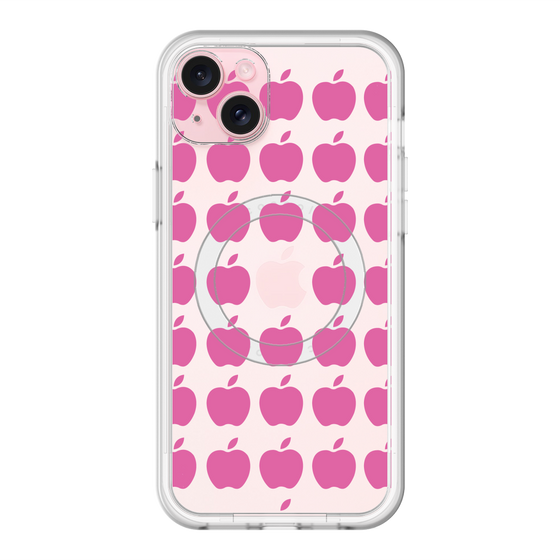 スリムプロテクションプレミアムケース with MagSafe［ Apple - Pink ］