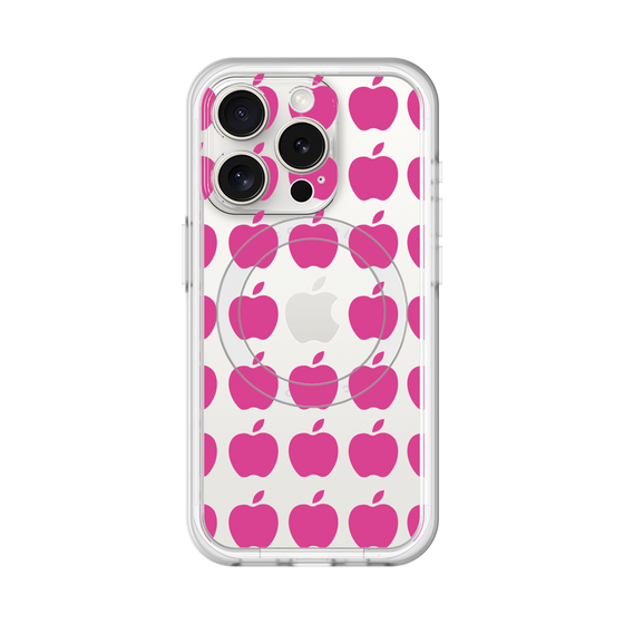 スリムプロテクションプレミアムケース with MagSafe［ Apple - Pink ］