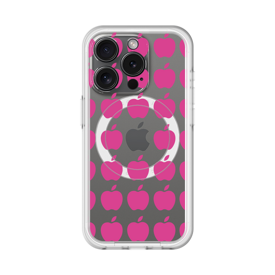 スリムプロテクションプレミアムケース with MagSafe［ Apple - Pink ］