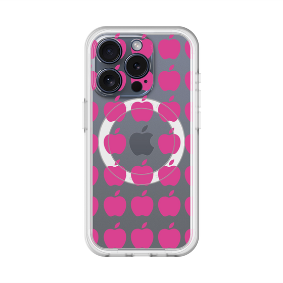 スリムプロテクションプレミアムケース with MagSafe［ Apple - Pink ］