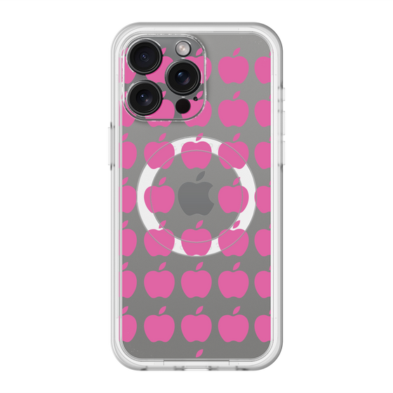 スリムプロテクションプレミアムケース with MagSafe［ Apple - Pink ］