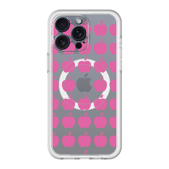 スリムプロテクションプレミアムケース with MagSafe［ Apple - Pink ］