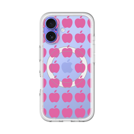 スリムプロテクションプレミアムケース with MagSafe［ Apple - Pink ］