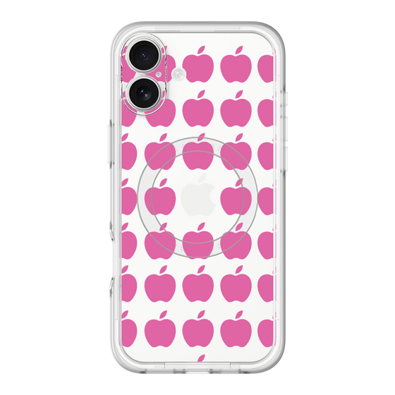 スリムプロテクションプレミアムケース with MagSafe［ Apple - Pink ］