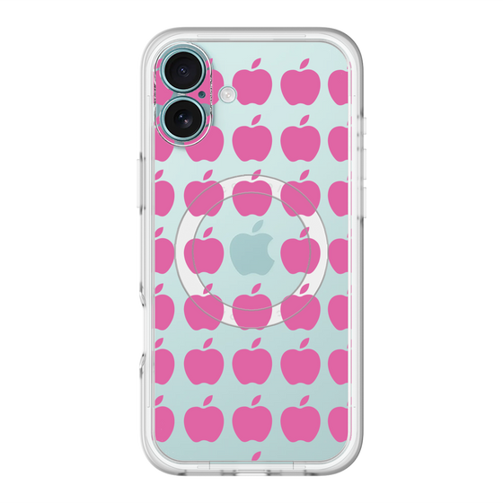 スリムプロテクションプレミアムケース with MagSafe［ Apple - Pink ］