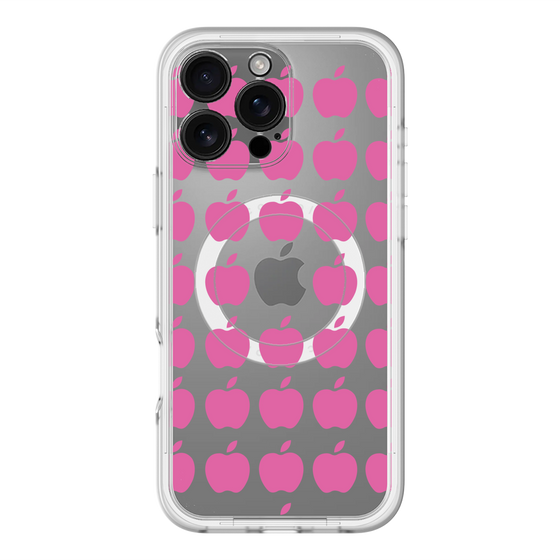 スリムプロテクションプレミアムケース with MagSafe［ Apple - Pink ］