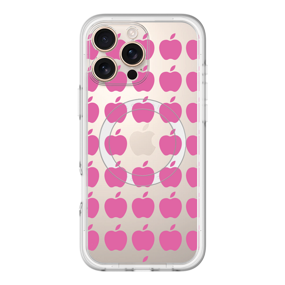 スリムプロテクションプレミアムケース with MagSafe［ Apple - Pink ］