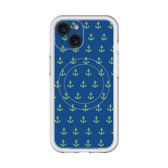 スリムプロテクションプレミアムケース with MagSafe［ Anchor - Green ］