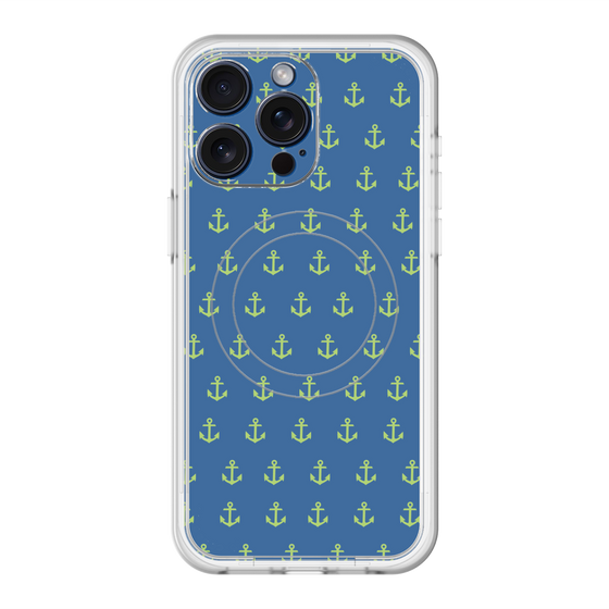 スリムプロテクションプレミアムケース with MagSafe［ Anchor - Green ］