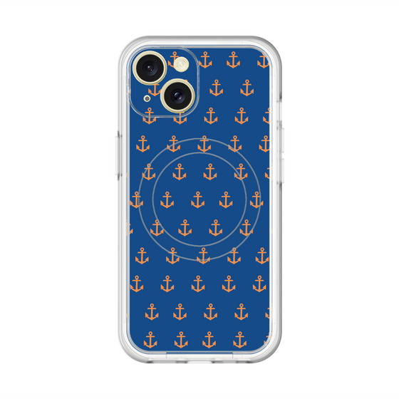 スリムプロテクションプレミアムケース with MagSafe［ Anchor - Orange ］