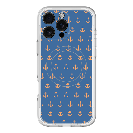 スリムプロテクションプレミアムケース with MagSafe［ Anchor - Orange ］