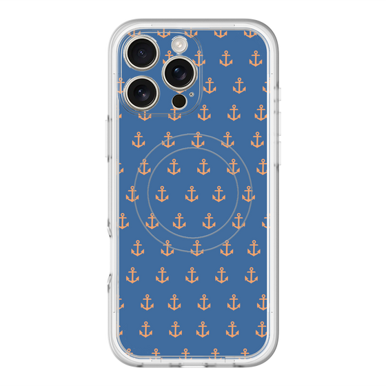 スリムプロテクションプレミアムケース with MagSafe［ Anchor - Orange ］