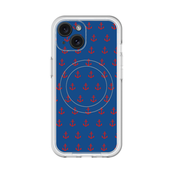 スリムプロテクションプレミアムケース with MagSafe［ Anchor - Red ］