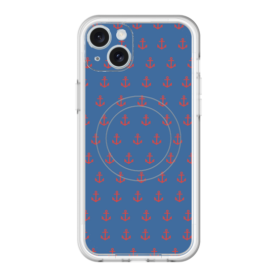 スリムプロテクションプレミアムケース with MagSafe［ Anchor - Red ］