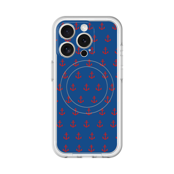 スリムプロテクションプレミアムケース with MagSafe［ Anchor - Red ］