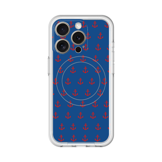 スリムプロテクションプレミアムケース with MagSafe［ Anchor - Red ］
