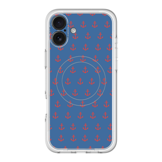 スリムプロテクションプレミアムケース with MagSafe［ Anchor - Red ］