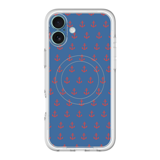 スリムプロテクションプレミアムケース with MagSafe［ Anchor - Red ］